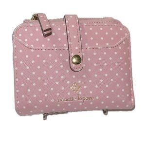 Nanette Lepore “Liza” Bi-fold Polka Dot Wallet, Pink